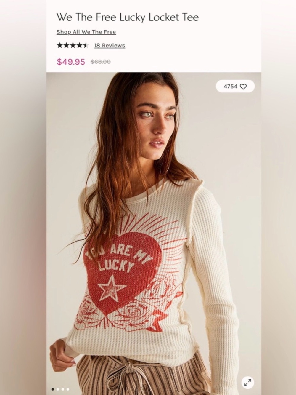 Free people Lucky Locket thermal graphic - Picture 7 of 7